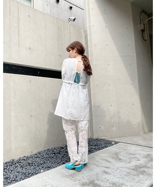 Kastane（カスタネ）の「長袖チュニック（チュニック・レディース・サックスブルー・FREE）」の4枚目の写真