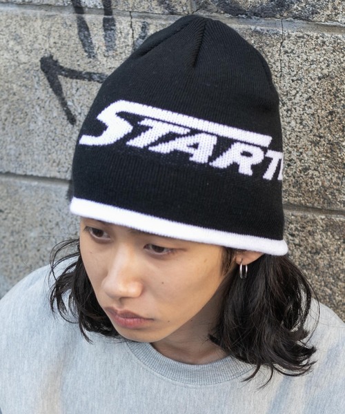 STARTER（スターター）の「∴WEGO/別注STARTER ACRYLIC BEANIE（ニットキャップ/ビーニー・メンズ・ブラック/ホワイト・FREE）」の11枚目の写真