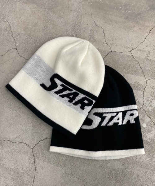 STARTER（スターター）の「∴WEGO/別注STARTER ACRYLIC BEANIE（ニットキャップ/ビーニー・メンズ・ブラック/ホワイト・FREE）」の3枚目の写真