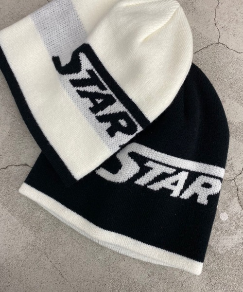 STARTER（スターター）の「∴WEGO/別注STARTER ACRYLIC BEANIE（ニットキャップ/ビーニー・メンズ・ブラック/ホワイト・FREE）」の5枚目の写真