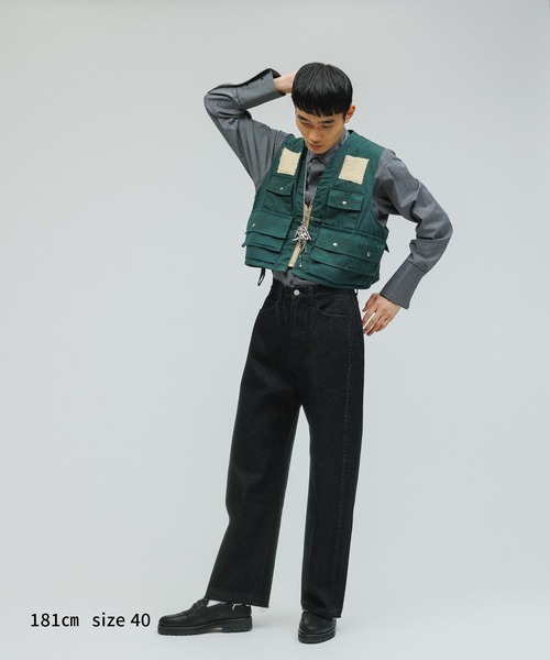 M TO R（ムウトアール）の「［BLOUSE］LONG CUFFS SHIRT（シャツ/ブラウス・レディース・ホワイト/ブラック系その他/ブルー系その他4・38/40）」の19枚目の写真