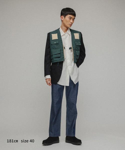 M TO R（ムウトアール）の「［BLOUSE］LONG CUFFS SHIRT（シャツ/ブラウス・レディース・ホワイト/ブラック系その他/ブルー系その他4・38/40）」の20枚目の写真