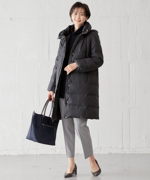 J.PRESS(ジェイプレス)の「【洗える】2way thermoサキソニー テーパード パンツ(その他パンツ・レディース・ライトグレー系/ブラック系/ネイビー系・7/9/11/13)」の18枚目の写真