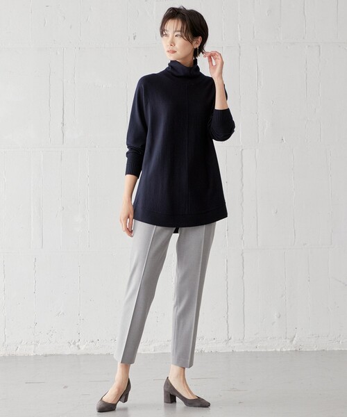 J.PRESS(ジェイプレス)の「【洗える】2way thermoサキソニー テーパード パンツ(その他パンツ・レディース・ライトグレー系/ブラック系/ネイビー系・7/9/11/13)」の17枚目の写真