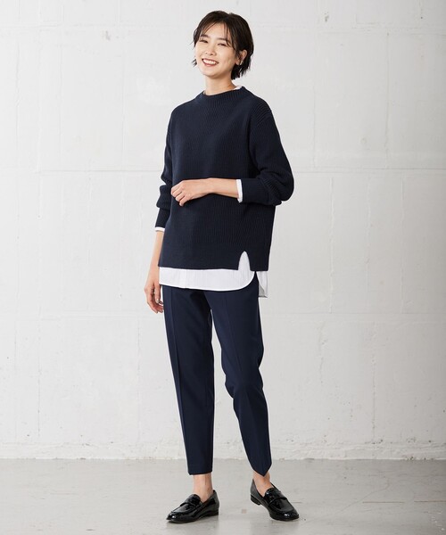 J.PRESS(ジェイプレス)の「【洗える】2way thermoサキソニー テーパード パンツ(その他パンツ・レディース・ライトグレー系/ブラック系/ネイビー系・7/9/11/13)」の13枚目の写真