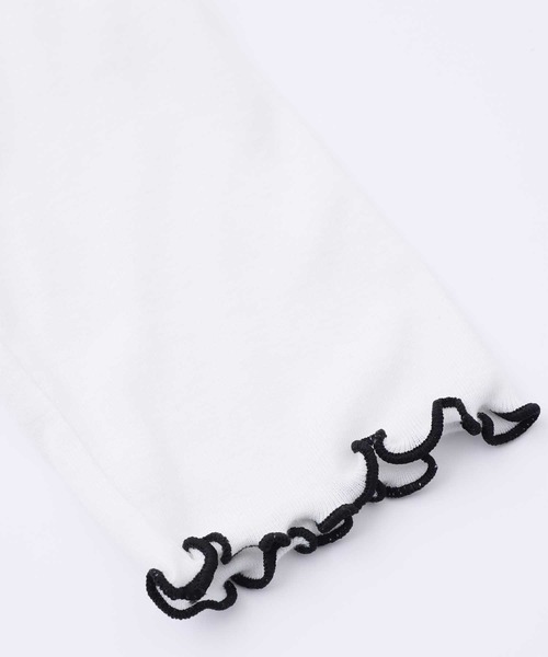 X-girl（エックスガール）の「LAYERED 2PCS TOPS（ニット/セーター・レディース・ブラック/ネイビー/オフホワイト・M/S）」の16枚目の写真