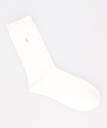 MONO COMME CA（モノコムサ）の「ロゴ刺しゅうソックス(レディース・メンズサイズ)（ソックス/靴下）」