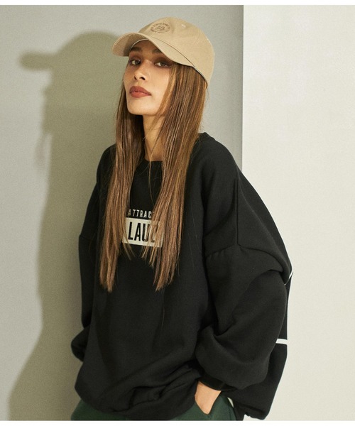 ANAP(アナップ)の「サークル刺繍キャップ(キャップ・レディース・ブラック/ブルー/ベージュ・FREE)」の7枚目の写真