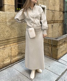 prose verse | 《WEB限定》ハーフジップニットセットアップ(セットアップ)