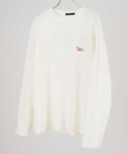 improves(インプローブス)の「カレッジロゴ プリント ロンT(Tシャツ/カットソー・メンズ・ホワイト系その他/ベージュ/杢グレー/カーキ/ブラウン/チャコール/ブラック/ホワイト/ブラック系その他/グリーン・LARGE/MEDIUM/X-LARGE)」の11枚目の写真