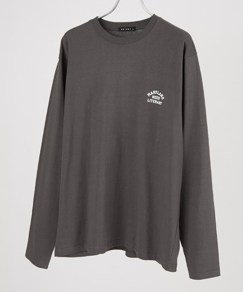 improves(インプローブス)の「カレッジロゴ プリント ロンT(Tシャツ/カットソー・メンズ・ホワイト系その他/ベージュ/杢グレー/カーキ/ブラウン/チャコール/ブラック/ホワイト/ブラック系その他/グリーン・LARGE/MEDIUM/X-LARGE)」の21枚目の写真