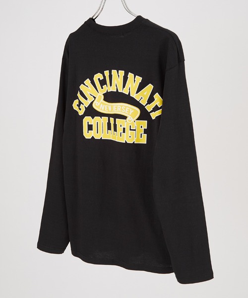 improves(インプローブス)の「カレッジロゴ プリント ロンT(Tシャツ/カットソー・メンズ・ホワイト系その他/ベージュ/杢グレー/カーキ/ブラウン/チャコール/ブラック/ホワイト/ブラック系その他/グリーン・LARGE/MEDIUM/X-LARGE)」の18枚目の写真