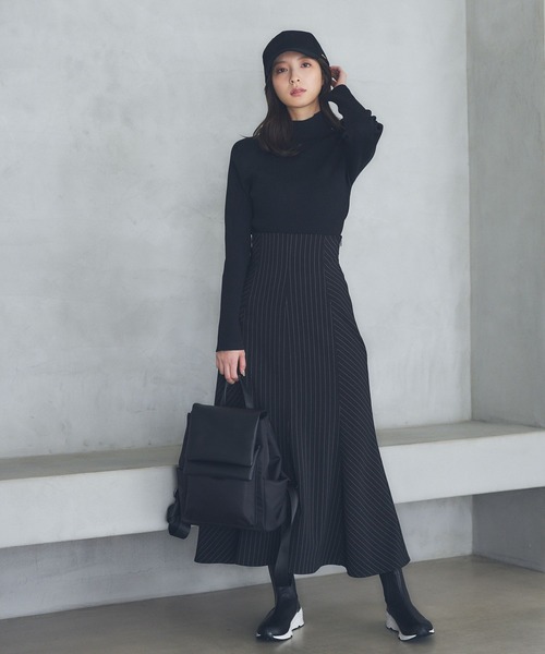 Andemiu（アンデミュウ）の「リブプチハイニット185915（ニット/セーター・レディース・ラベンダー/イエロー/その他1/ブラック/オフホワイト・FREE）」の17枚目の写真