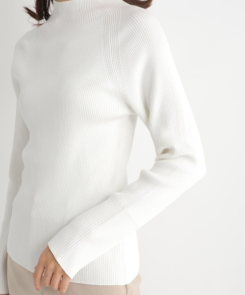 Andemiu（アンデミュウ）の「リブプチハイニット185915（ニット/セーター・レディース・ラベンダー/イエロー/その他1/ブラック/オフホワイト・FREE）」の22枚目の写真