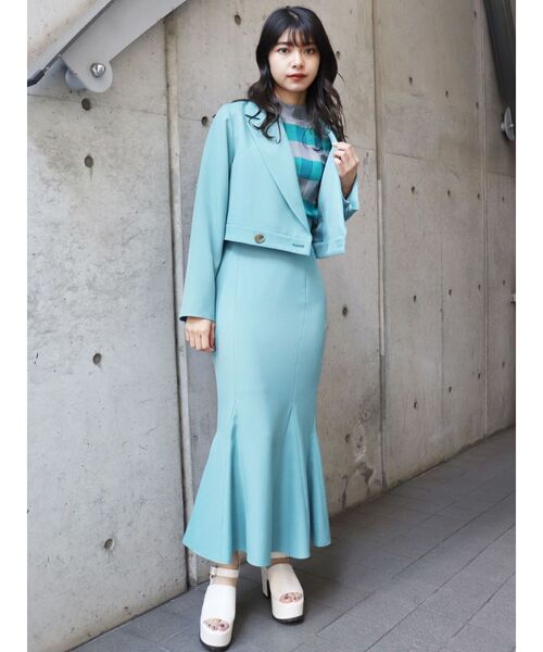 MURUA（ムルーア）の「ハイウエストマーメイドスカート【セットアップ