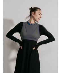 UN3D. | グラデーションリブニットタンクトップ(タンクトップ)