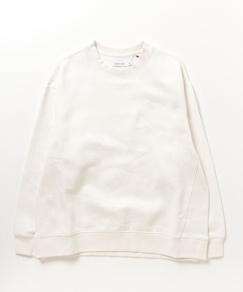 Calvin Klein(カルバン・クライン)の「【Calvin Klein】Calvin Kleinワンポイントロゴクルーネックスウェット 40HM255(スウェット・メンズ・グレー/ブラック/ホワイト/ダークグレー/ベージュ・S/M/L)」の1枚目の写真