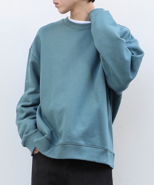 Calvin Klein(カルバン・クライン)の「【Calvin Klein】Calvin Kleinワンポイントロゴクルーネックスウェット 40HM255(スウェット・メンズ・グレー/ブラック/ホワイト/ダークグレー/ベージュ・S/M/L)」の6枚目の写真