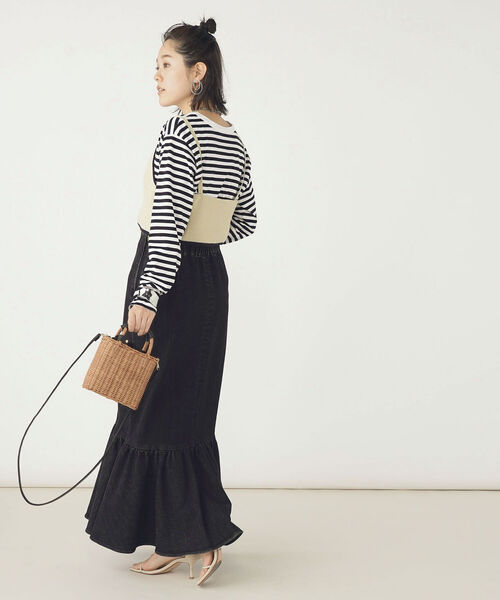Rie Miller(リエミラー)の「天竺ロンT(Tシャツ/カットソー・レディース・グレー系その他3/ブラック系その他4/ホワイト/ブルー系その他3・38)」の20枚目の写真
