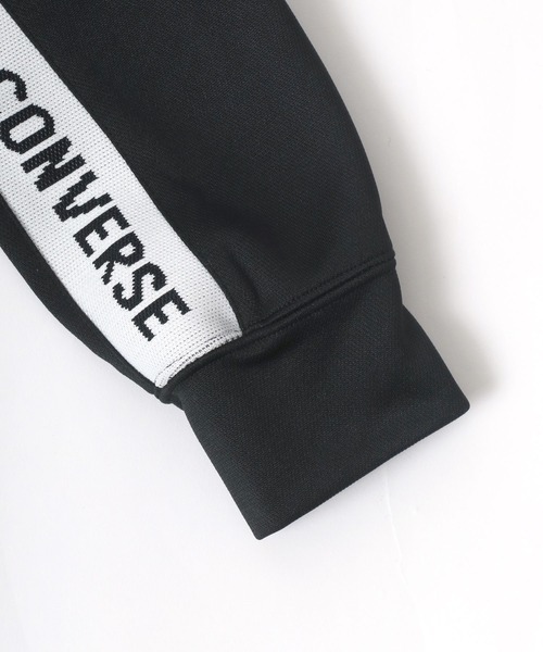 CONVERSE（コンバース）の「CONVERSE/コンバース ジャージ サイドラインロゴテープ オーバーサイズ トラックジャケット レディース メンズ（ジャージ・レディース・ブルーグリーン/オレンジ/ブルー/ブラック・M/L/LL）」の16枚目の写真