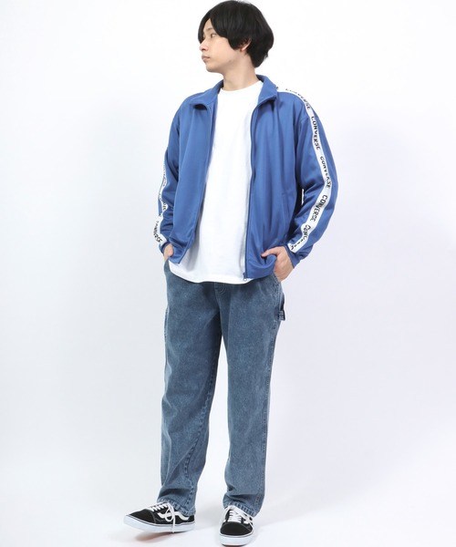 CONVERSE（コンバース）の「CONVERSE/コンバース ジャージ サイドラインロゴテープ オーバーサイズ トラックジャケット レディース メンズ（ジャージ・レディース・ブルーグリーン/オレンジ/ブルー/ブラック・M/L/LL）」の19枚目の写真