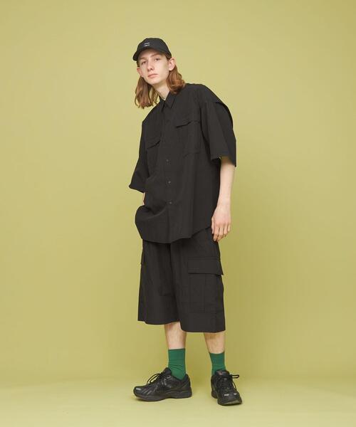 CITEN（シテン）の「＜CITEN＞カーゴショーツ（カーゴパンツ・メンズ・ブラック/オリーブ/ベージュ・M/L）」の2枚目の写真