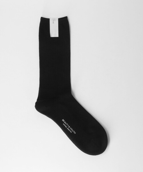 BEAUTY&YOUTH UNITED ARROWS（ビューティーアンドユースユナイテッドアローズ）の「プレーンパイル レギュラー ソックス（ソックス/靴下・メンズ・ホワイト/ライトブルー/ブラック/クリーム/マスタード/ロイヤルブルー・FREE）」の2枚目の写真
