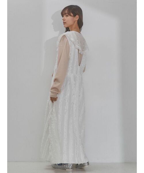 merry jenny（メリージェニー）の「bigレーシーフリル付け襟（付け襟・レディース・ブラック/オフホワイト・FREE）」の13枚目の写真