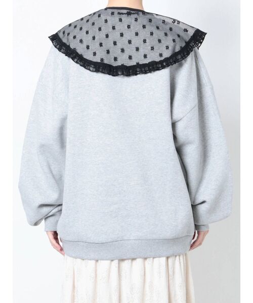 merry jenny（メリージェニー）の「bigレーシーフリル付け襟（付け襟・レディース・ブラック/オフホワイト・FREE）」の16枚目の写真