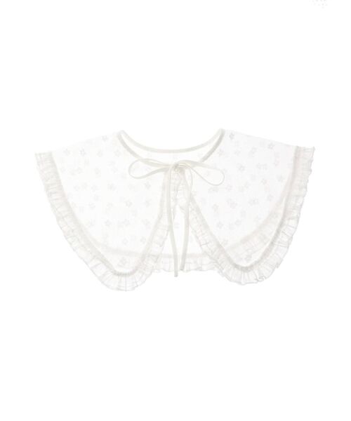 merry jenny（メリージェニー）の「bigレーシーフリル付け襟（付け襟・レディース・ブラック/オフホワイト・FREE）」の15枚目の写真