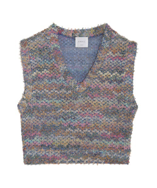 AMAIL（アマイル）の「Putuputu vest（ベスト・レディース・ブルー/イエロー・FREE）」の8枚目の写真