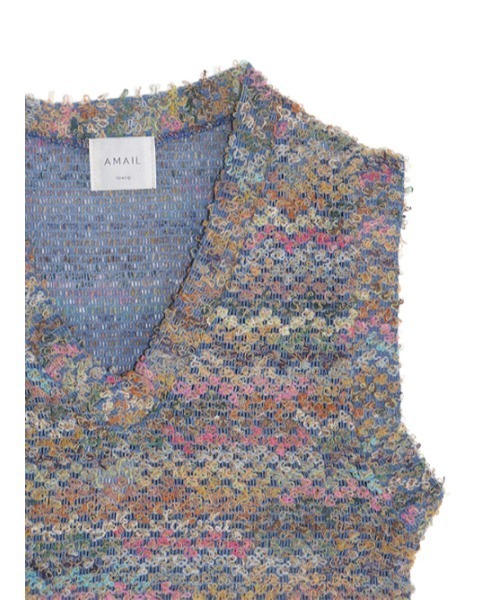 AMAIL（アマイル）の「Putuputu vest（ベスト・レディース・ブルー/イエロー・FREE）」の10枚目の写真