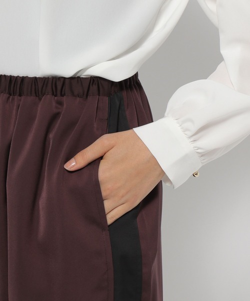 LEPSIM（レプシィム）の「ツヤサテンラインイージーパンツ　179315（その他パンツ・レディース・ブラウン系/グリーン系その他・FREE）」の18枚目の写真