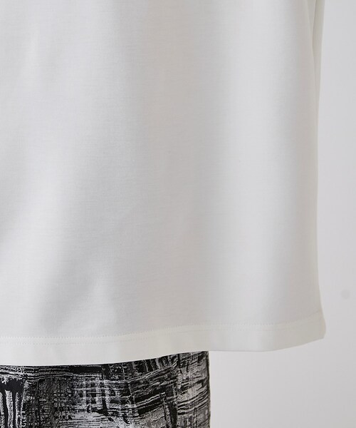 tk.TAKEO KIKUCHI（ティーケータケオキクチ）の「◆スライスグラフィックTシャツ（Tシャツ/カットソー・メンズ・ブラック/ホワイト・02/01/03）」の9枚目の写真