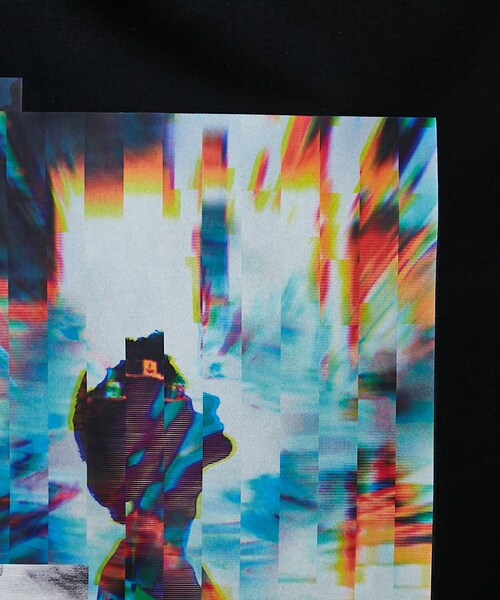 tk.TAKEO KIKUCHI（ティーケータケオキクチ）の「◆スライスグラフィックTシャツ（Tシャツ/カットソー・メンズ・ブラック/ホワイト・02/01/03）」の11枚目の写真