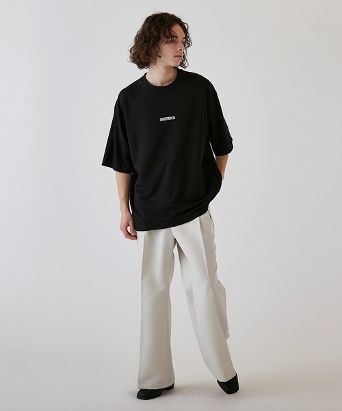 tk.TAKEO KIKUCHI（ティーケータケオキクチ）の「◆スライスグラフィックTシャツ（Tシャツ/カットソー・メンズ・ブラック/ホワイト・02/01/03）」の14枚目の写真