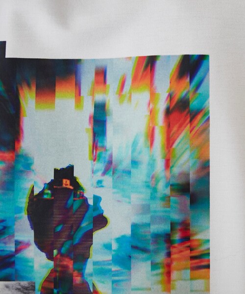 tk.TAKEO KIKUCHI（ティーケータケオキクチ）の「◆スライスグラフィックTシャツ（Tシャツ/カットソー・メンズ・ブラック/ホワイト・02/01/03）」の16枚目の写真