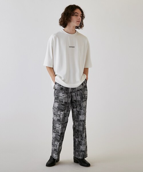 tk.TAKEO KIKUCHI（ティーケータケオキクチ）の「◆スライスグラフィックTシャツ（Tシャツ/カットソー・メンズ・ブラック/ホワイト・02/01/03）」の20枚目の写真