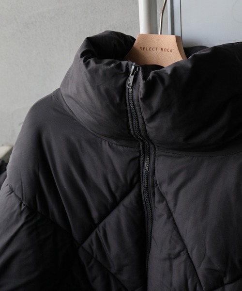 select MOCA(セレクトモカ)の「ハイネックダイヤキルトショートダウン(ダウンジャケット/コート・レディース・アイボリー/ブラック/カーキ・FREE)」の16枚目の写真