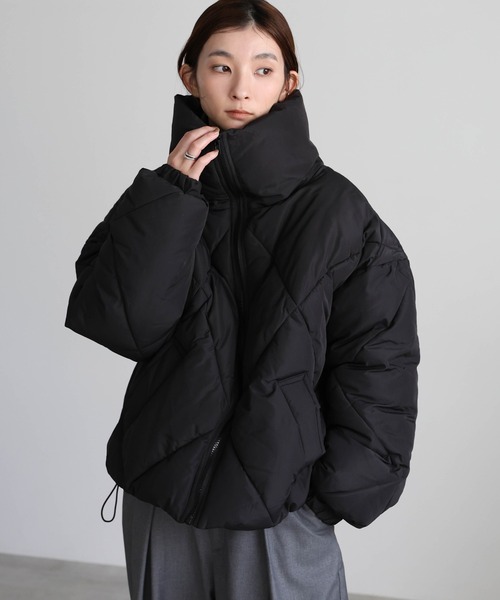 ハイネックダイヤキルトショートダウン（ダウンジャケット/コート