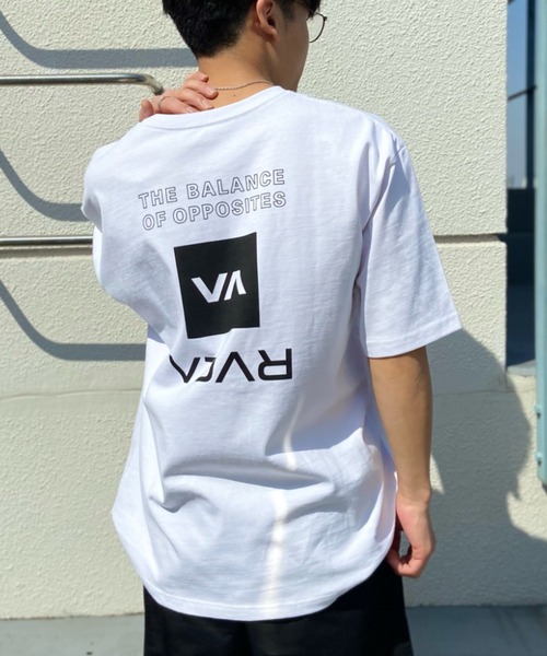 RVCA（ルーカ）の「【ムラサキスポーツ別注】RVCA/ルーカ バックプリントTシャツ クルーネックT/ルーズシルエット ワンポイント BD041-P23（Tシャツ/カットソー・メンズ・ホワイト/ブラック/グレイッシュベージュ・M/L/XL）」の6枚目の写真