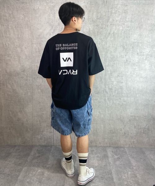 RVCA（ルーカ）の「【ムラサキスポーツ別注】RVCA/ルーカ バックプリントTシャツ クルーネックT/ルーズシルエット ワンポイント BD041-P23（Tシャツ/カットソー・メンズ・ホワイト/ブラック/グレイッシュベージュ・M/L/XL）」の11枚目の写真