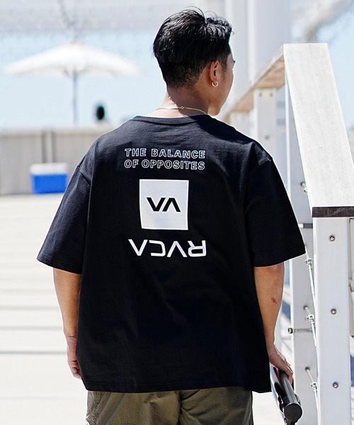 RVCA（ルーカ）の「【ムラサキスポーツ別注】RVCA/ルーカ バックプリントTシャツ クルーネックT/ルーズシルエット ワンポイント BD041-P23（Tシャツ/カットソー・メンズ・ホワイト/ブラック/グレイッシュベージュ・M/L/XL）」の20枚目の写真
