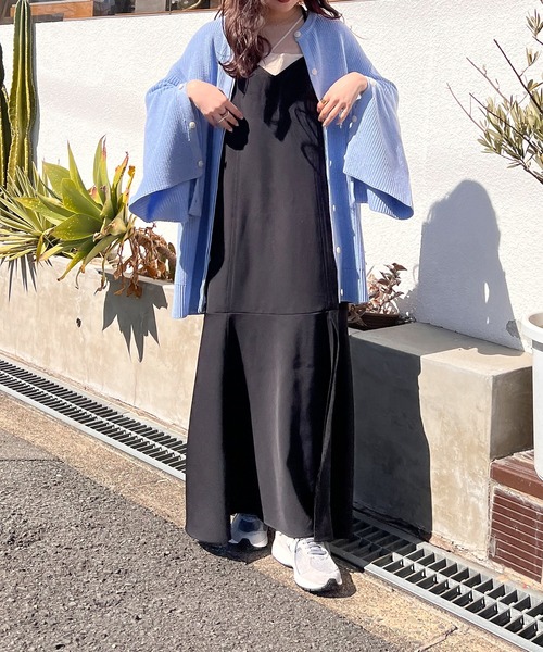 Mysa&Liina（ミーサリーナ）の「バックリボンマーメイドキャミワンピース（ワンピース・レディース・アイボリー/ブラック・M/L）」の2枚目の写真