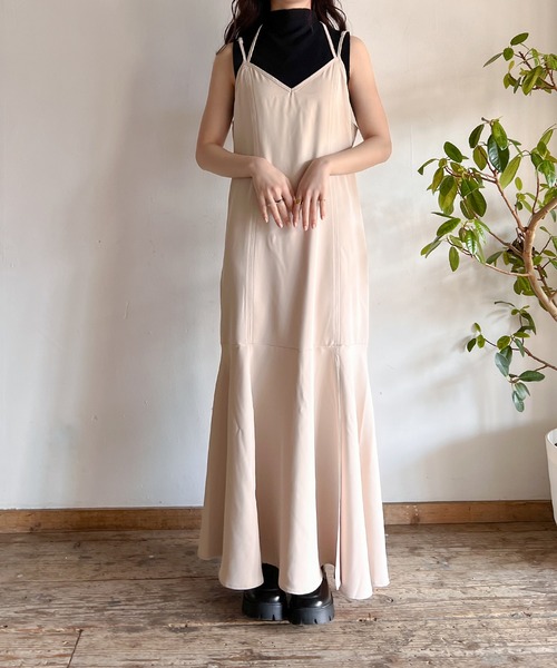 Mysa&Liina（ミーサリーナ）の「バックリボンマーメイドキャミワンピース（ワンピース・レディース・アイボリー/ブラック・M/L）」の6枚目の写真