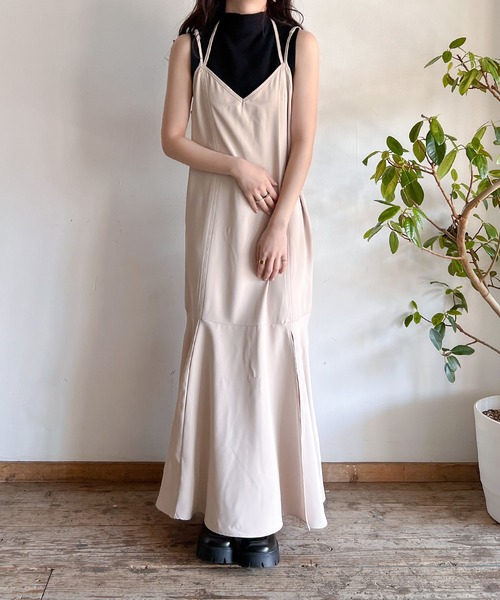 Mysa&Liina（ミーサリーナ）の「バックリボンマーメイドキャミワンピース（ワンピース・レディース・アイボリー/ブラック・M/L）」の14枚目の写真