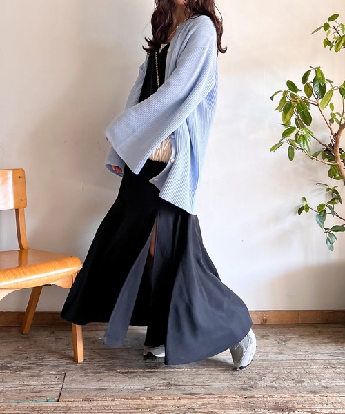 Mysa&Liina（ミーサリーナ）の「バックリボンマーメイドキャミワンピース（ワンピース・レディース・アイボリー/ブラック・M/L）」の4枚目の写真