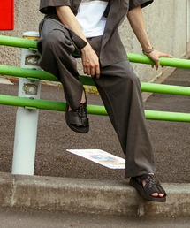 リネンライクワイドイージーパンツ