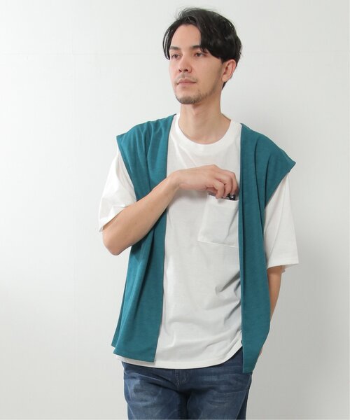 ikka(イッカ)の「【2点セット】ジョーゼットジレインナーセット(ベスト・メンズ・ブラック/グリーン・S/M/L/XL)」の18枚目の写真