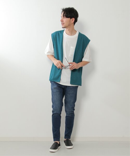 ikka(イッカ)の「【2点セット】ジョーゼットジレインナーセット(ベスト・メンズ・ブラック/グリーン・S/M/L/XL)」の20枚目の写真